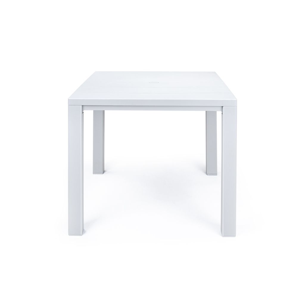 میز جاسمین ۴ نفره پولاد صنعت با طراحی ساده و مقاوم برای فضای باز