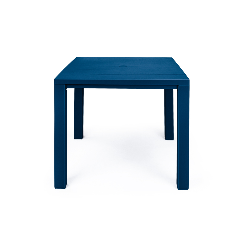 میز ناهارخوری پلاستیکی جاسمین ۴ نفره با رنگ آبی سورمه ای و قابلیت تحمل وزن بالا